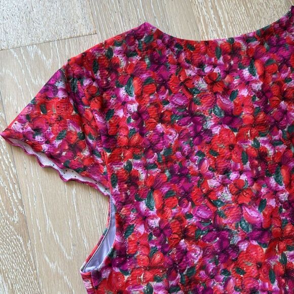 Lovers and Friends Revolve Lana Mini Dress Island Floral Pink SzL - Picture 9 of 12